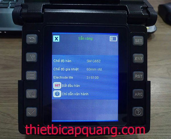 Máy hàn cáp quang Comway hỗ trợ bấm Fast Connector 1