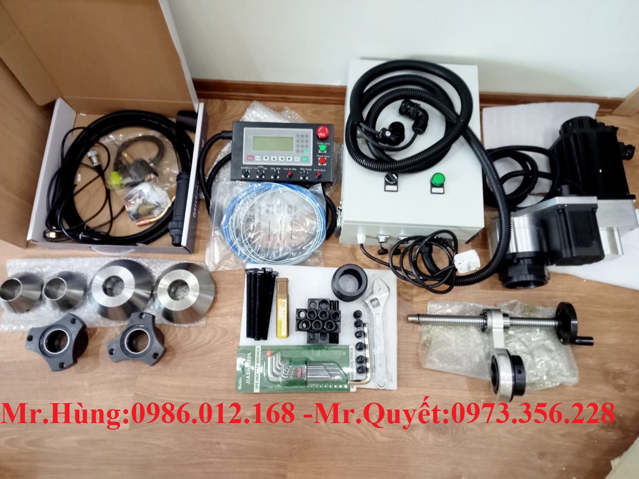 MÁY HÀN DOA LỖ CNC DI ĐỘNG BẠC ẮC GẦU 5 TRONG 1