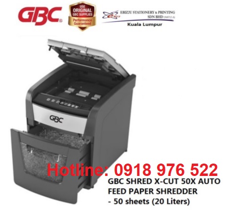 máy hủy giấy auto gbc 50X