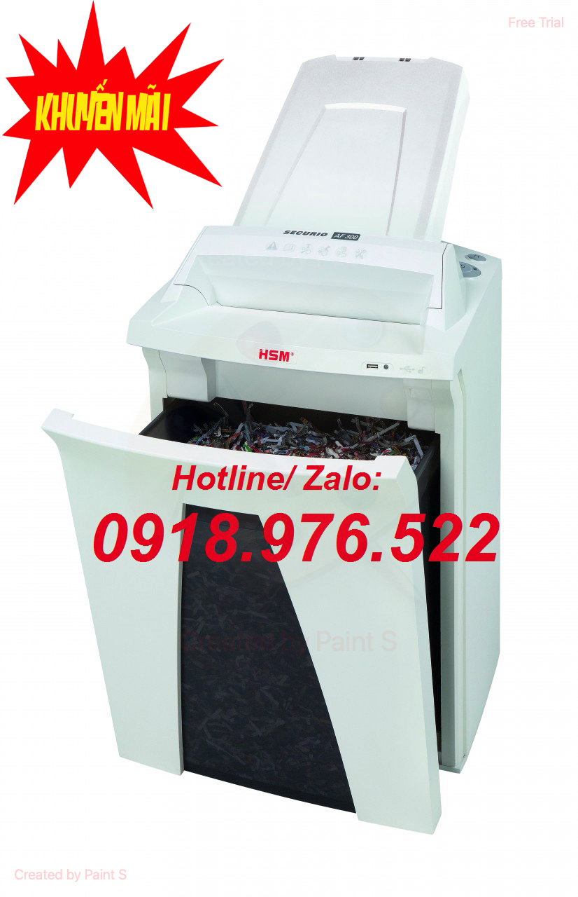 Máy hủy giấy HSM SECURIO AF300 - 4,5 x 30m