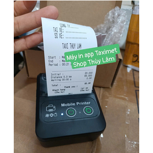 Máy in bill App Taximet kết nối Bluetooth khổ K57mm