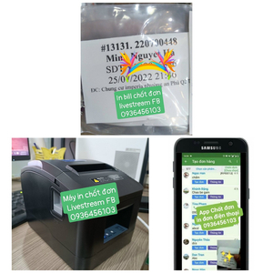 Máy in chốt đơn Livestream Facebook D200UL