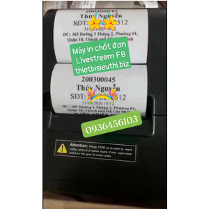 Máy in chốt đơn Livestream Facebook D200UL