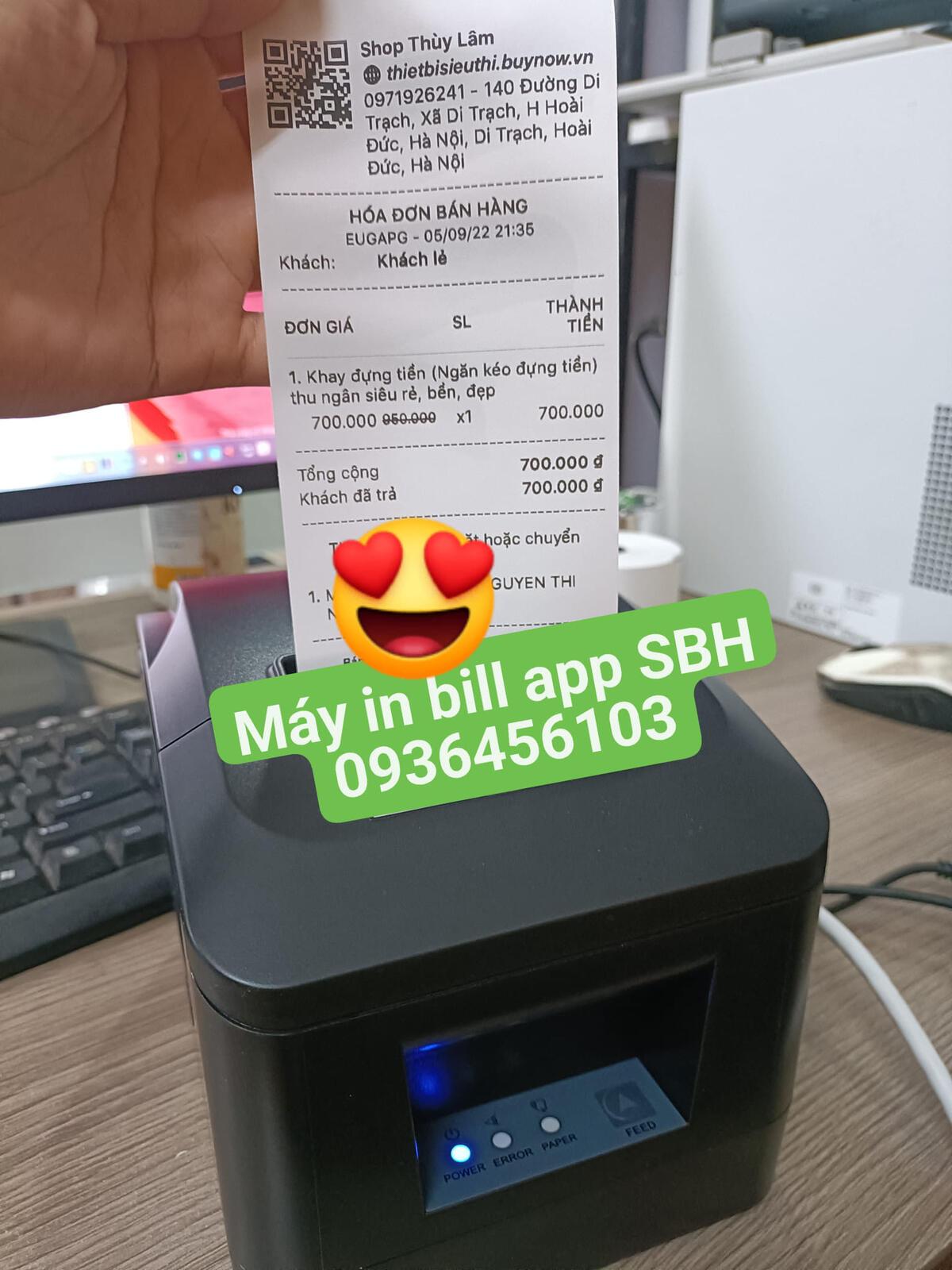 Máy in hóa đơn App Sổ Bán Hàng D200UL