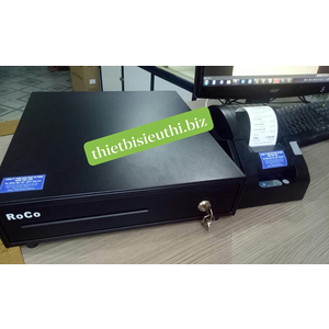 Bộ đôi thiết bị bán hàng Ngăn kéo đựng tiền Roco RC330 và Máy in hóa đơn Gprinter GP5890XIII