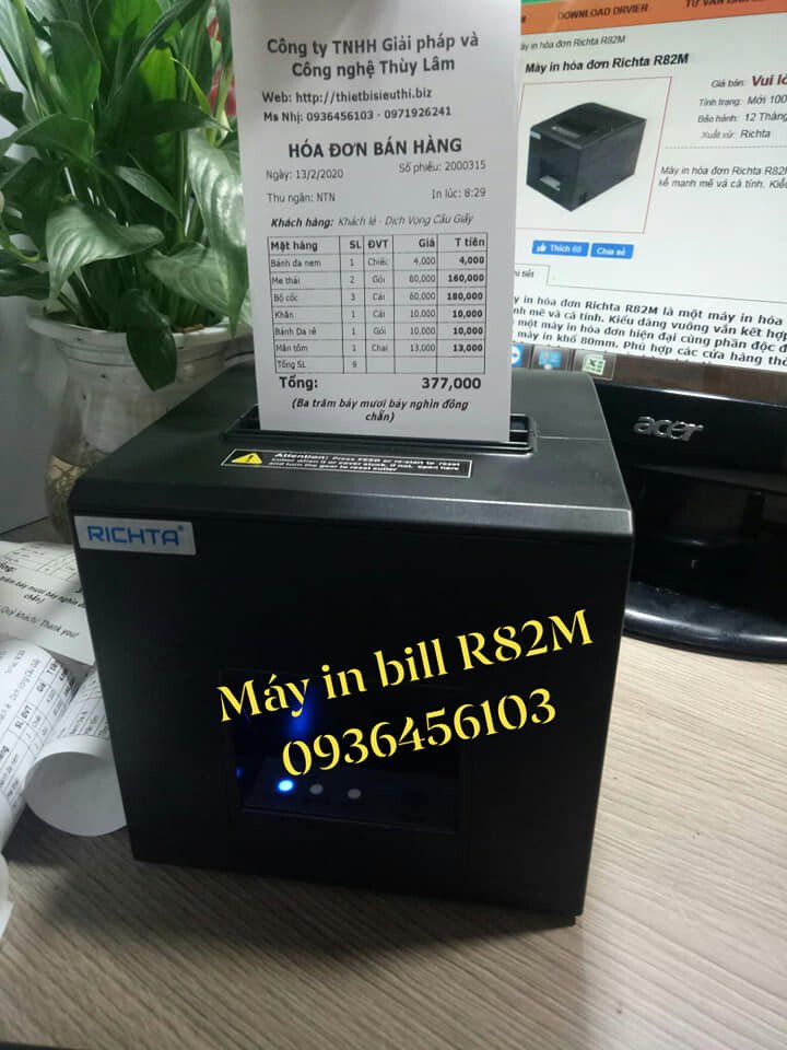 Máy in hóa đơn Richta R82M