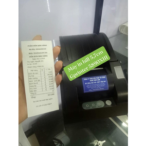 Bộ đôi máy in hóa đơn K57 và máy quét mã vạch đơn tia