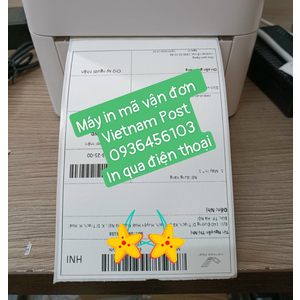 Máy in mã vận đơn Vietnam Post qua điện thoại khổ A6