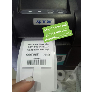 Máy in tem kính mắt Xprinter XP 350B