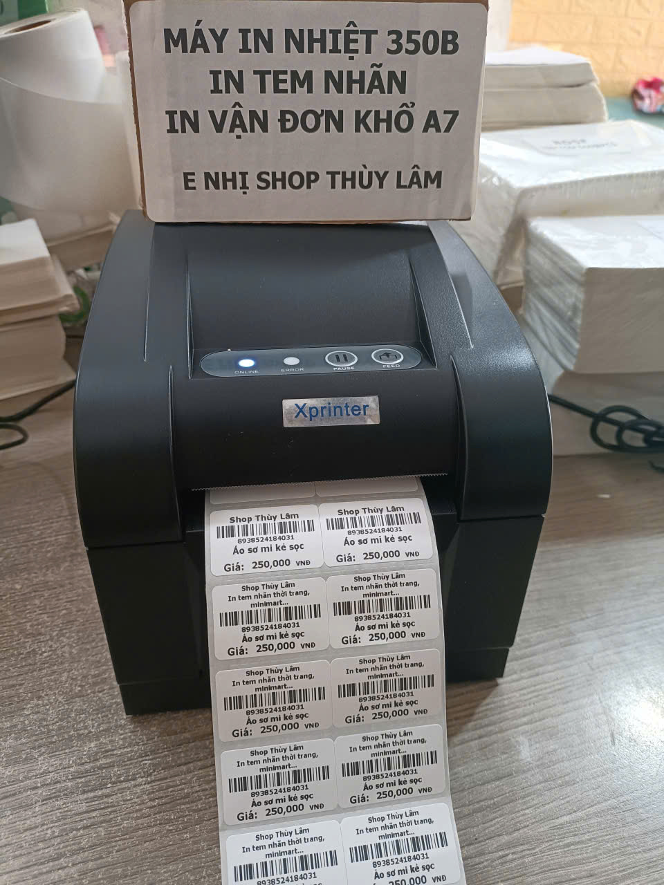 Máy in tem mã vạch XP 350B