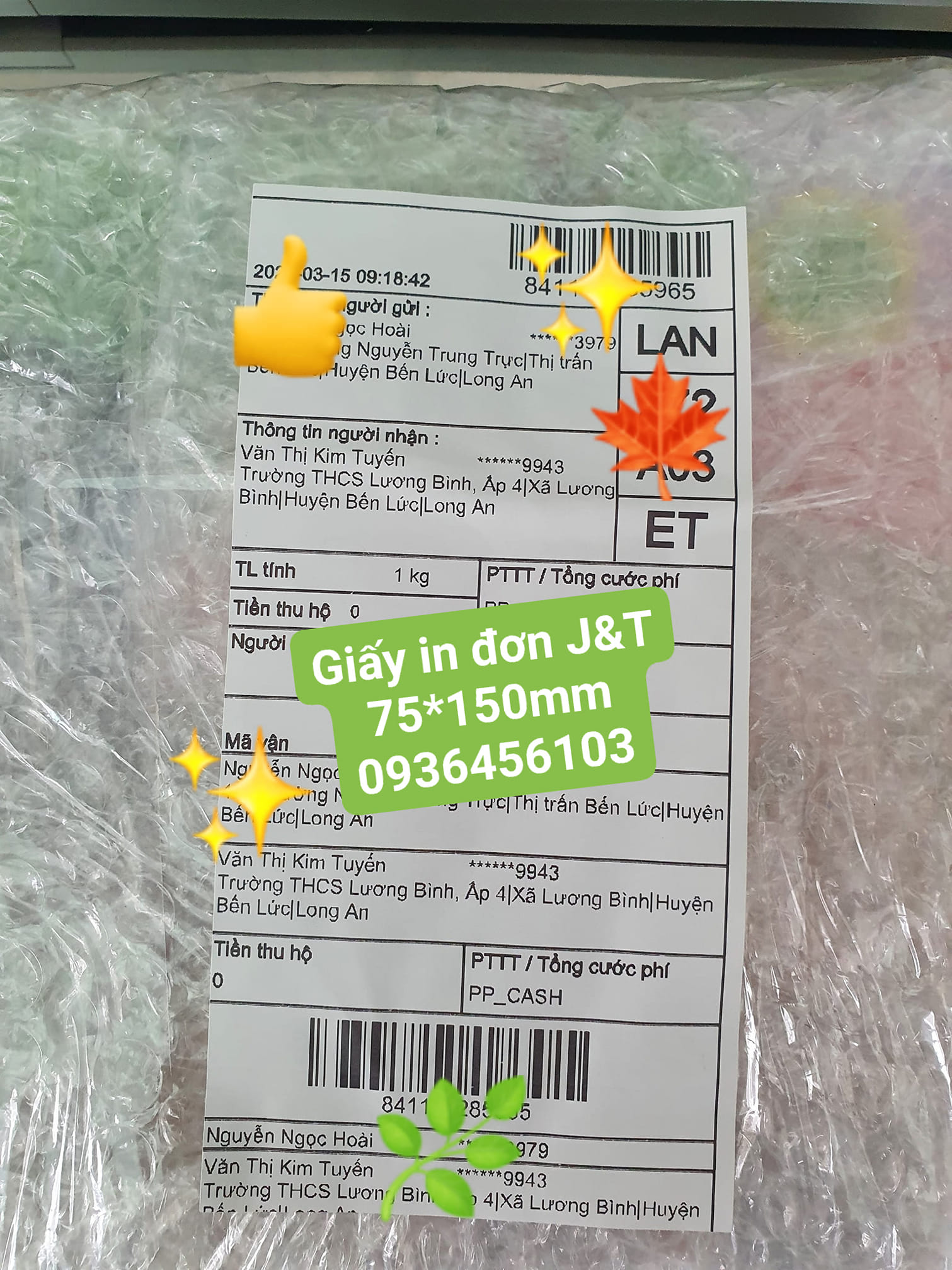 Máy in tem mã vận đơn J&T Express