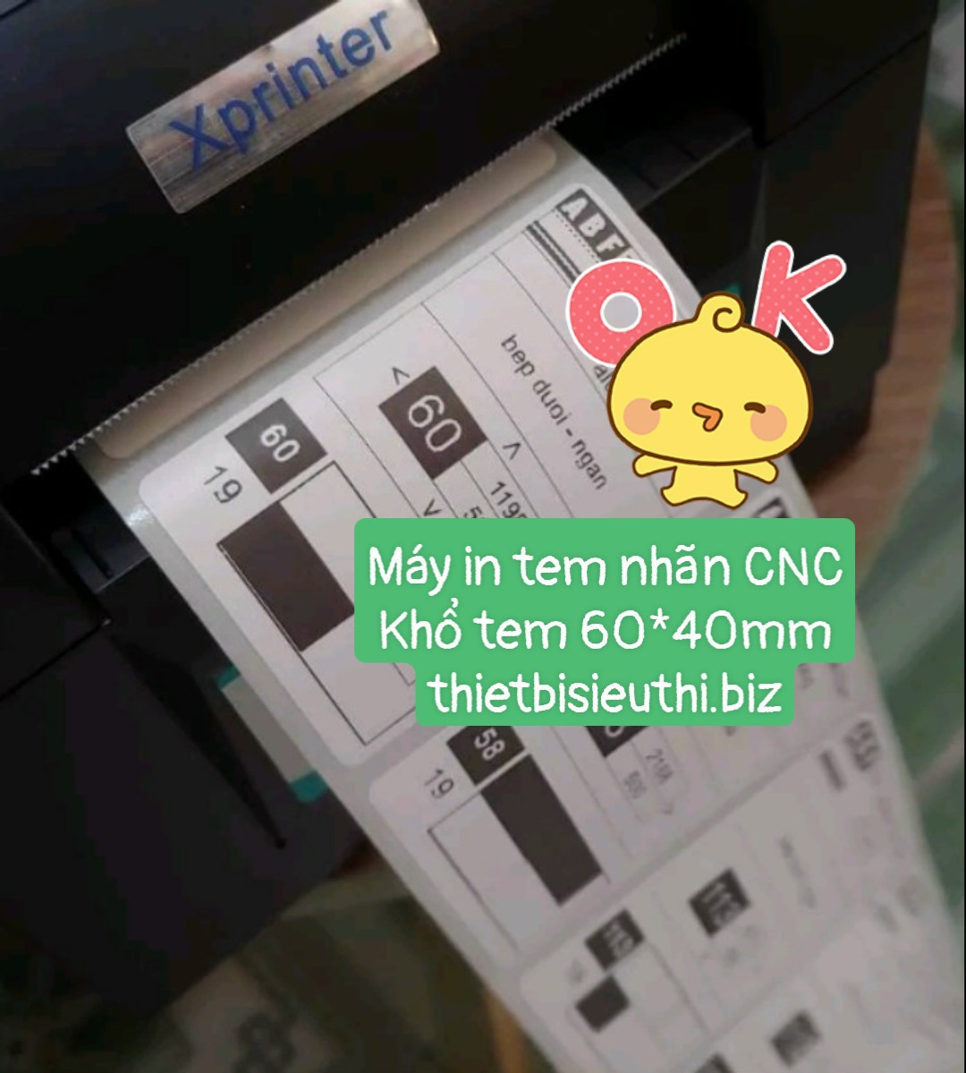 Máy in tem Nội thất, Máy in tem CNC Xprinter XP 350B