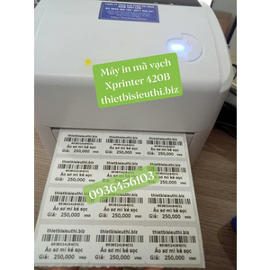 Máy in tem mã vạch cho shop thời trang, minimart, tạp hóa Xprinter XP 420B