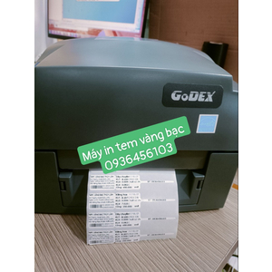 Máy in tem vàng bạc trang sức Godex G500 in khổ 25*15mm