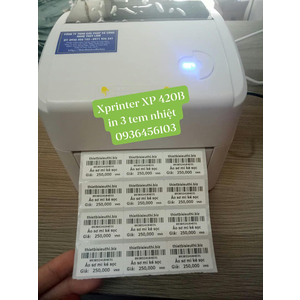 Giấy in tem nhiệt 3 tem 35*22mm - 30m