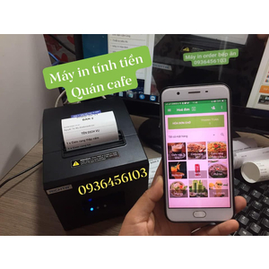 Máy in hóa đơn tính tiền cho Quán Cafe qua điện thoại Richta R82M