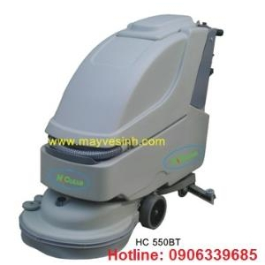 Máy lau sàn HC 550BT sử dụng Acquy