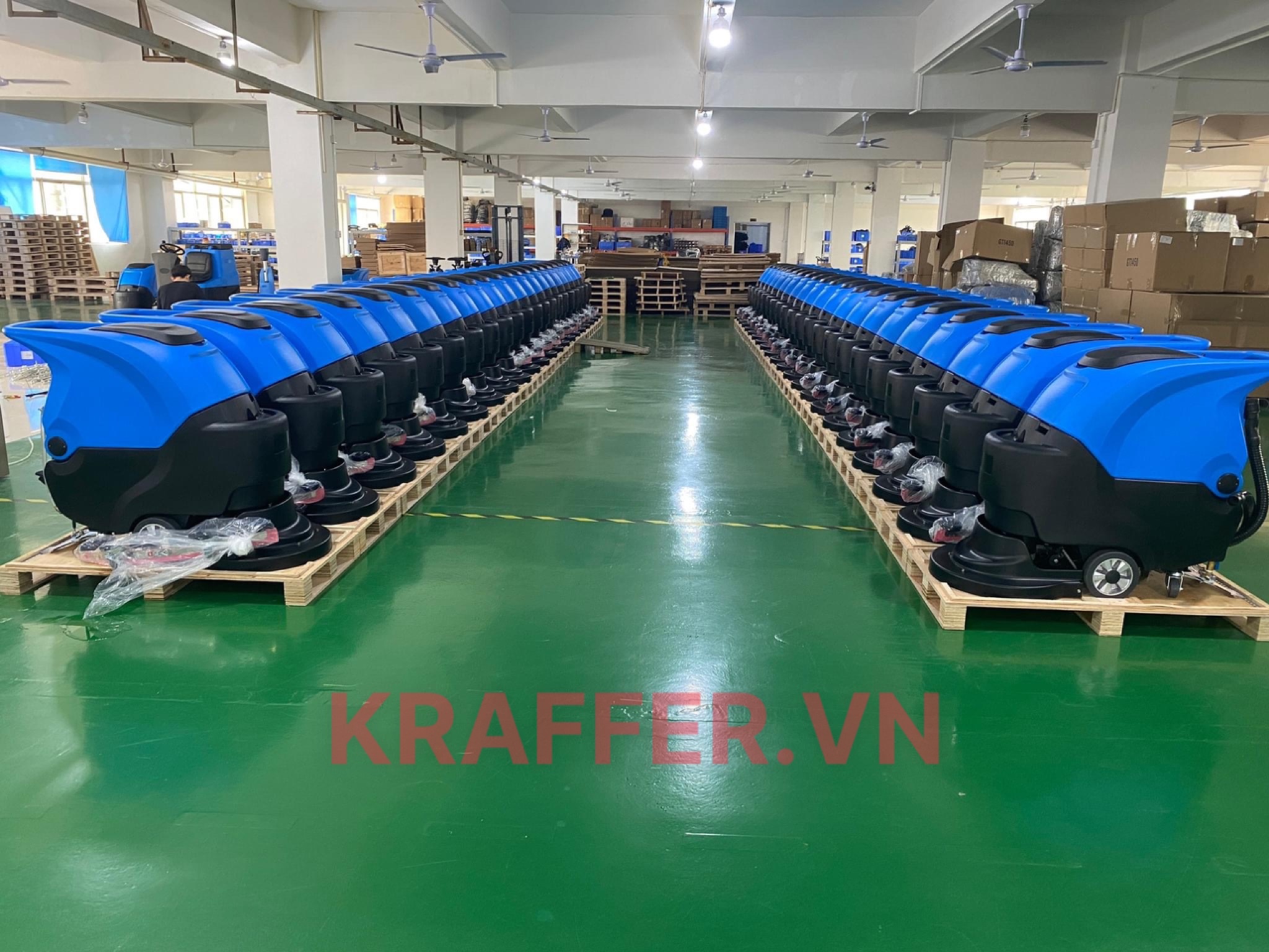 Máy chà sàn liên hợp nhà xưởng Kraffer GM55B