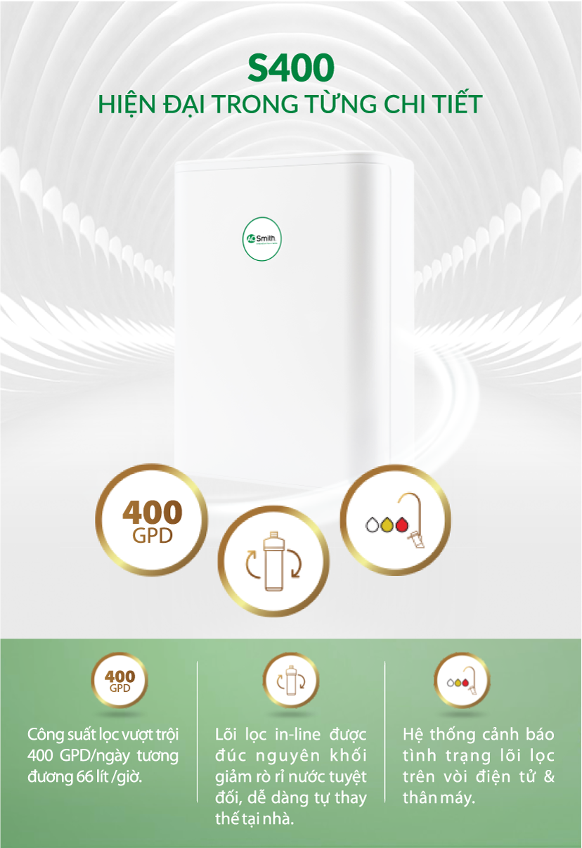 Máy Lọc Nước A. O. Smith S400