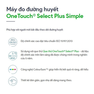 Máy đo đường huyết OneTouch® Select Plus Simple