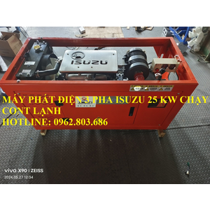 MÁY PHÁT ĐIỆN ISUZU 25 KW CHẠY CONTAINER LẠNH