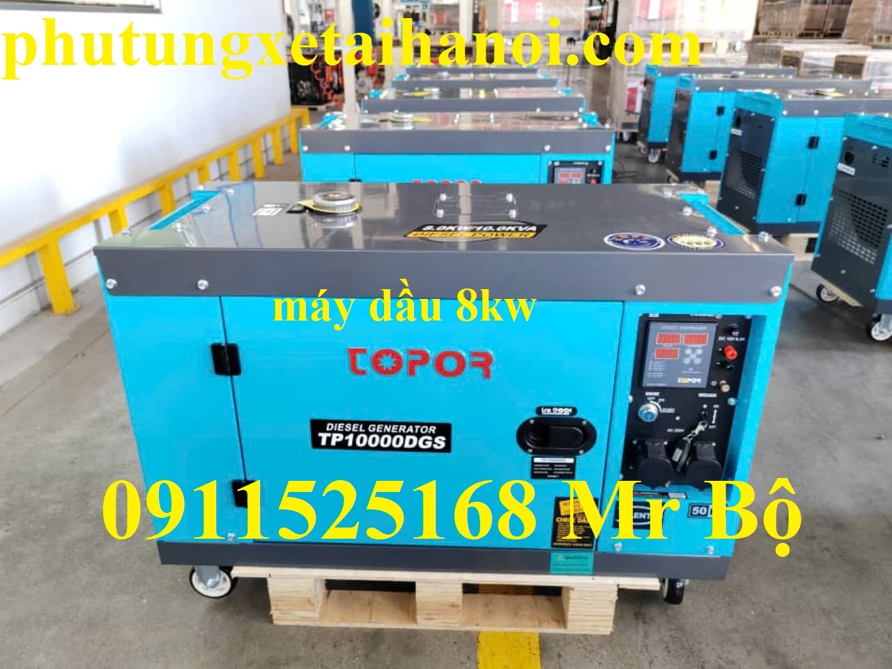 MÁY PHÁT ĐIỆN CHẠY DẦU 8KW DÙNG CHO GIA ĐÌNH