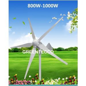 Máy phát điện gió trục ngang 5 cánh 1 kw