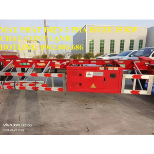 MÁY PHÁT ĐIỆN ISUZU 25 KW CHẠY CONTAINER LẠNH