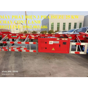 MÁY PHÁT ĐIỆN ISUZU 25 KW CHẠY CONTAINER LẠNH