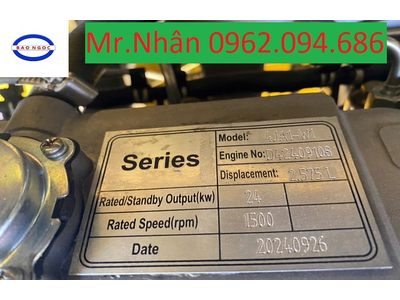 MÁY PHÁT ĐIỆN ISUZU 25KVA. HÀNG NHẬP KHẨU