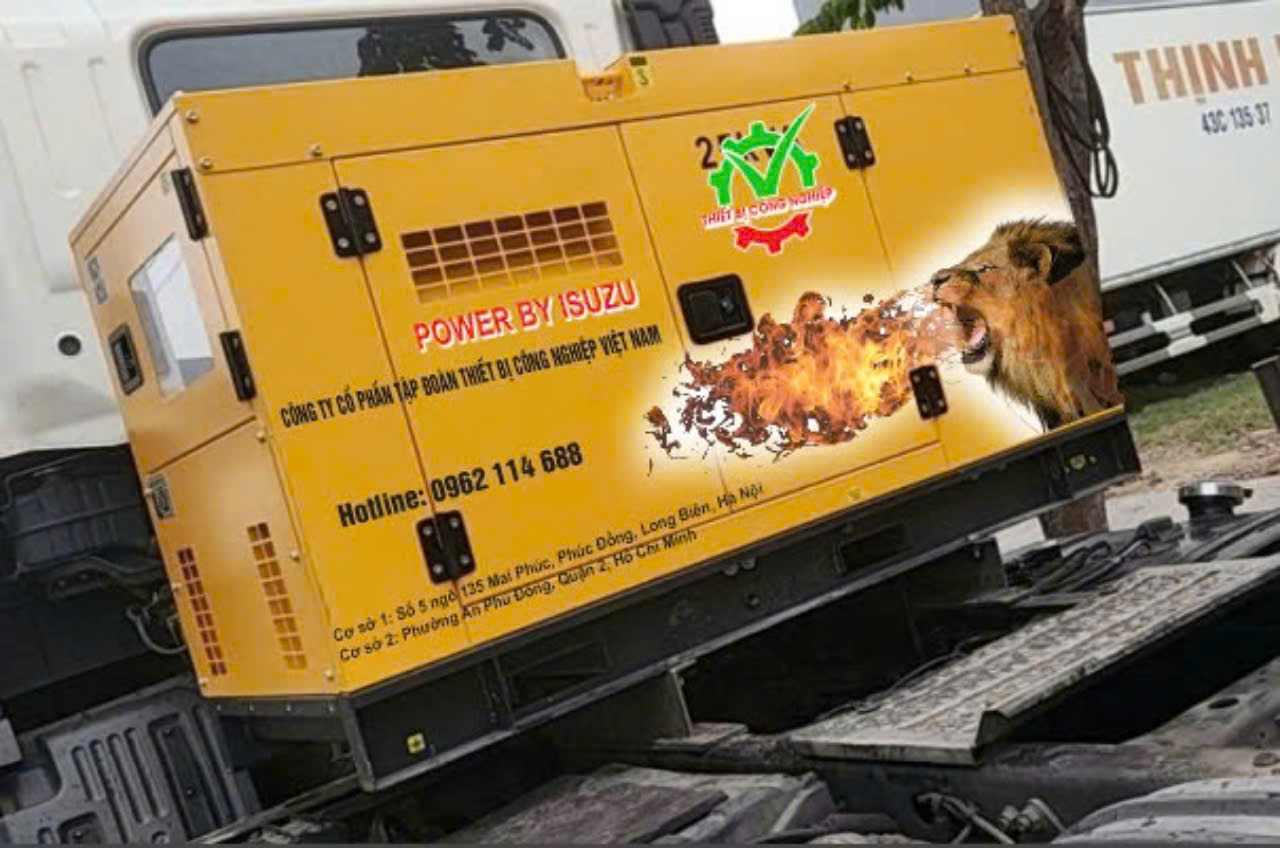 MÁY PHÁT ĐIỆN ISUZU 25KVA GÁC CÔNG LẠNH