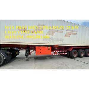 MÁY PHÁT ĐIỆN ISUZU 25 KW CHẠY CONTAINER LẠNH