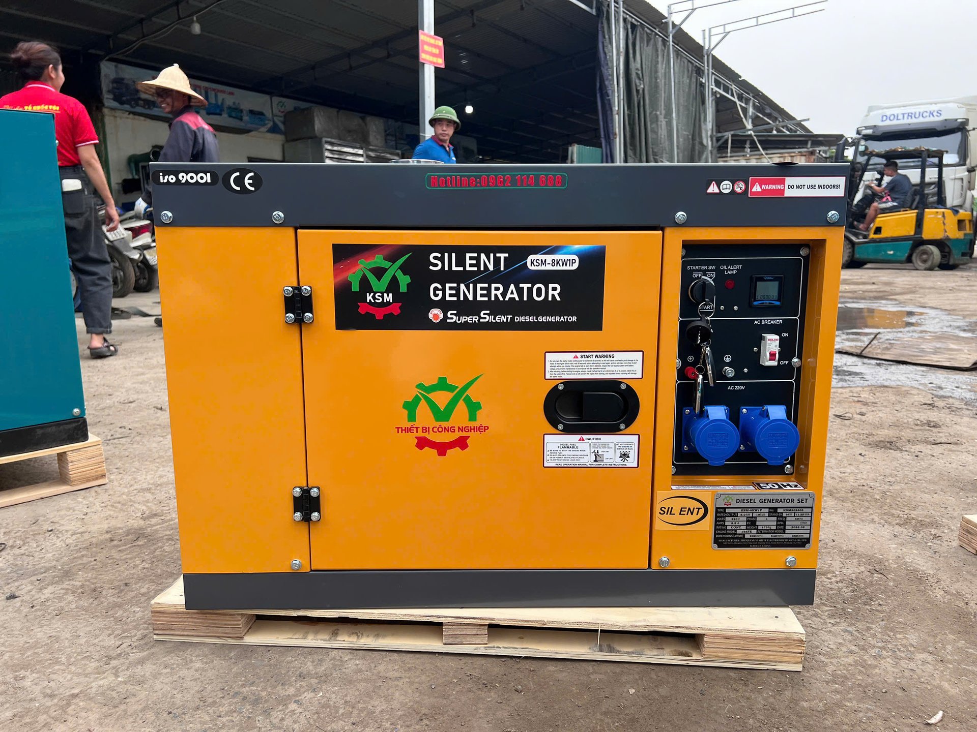 MÁY PHÁT ĐIỆN KASUMI 8KW CÓ VỎ TIÊU ÂM CHẠY DẦU