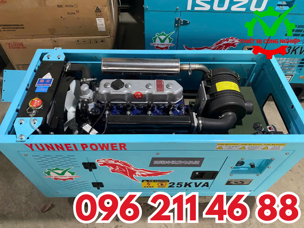 Máy phát điện Yunnei 25kVA (Diesel) – Công nghệ FEV (Đức) – Hàng mới 100%