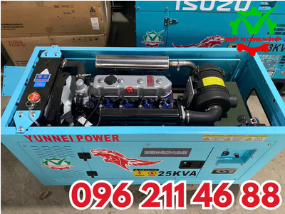 Máy phát điện Yunnei 25kVA (Diesel) – Công nghệ FEV (Đức) – Hàng mới 100%