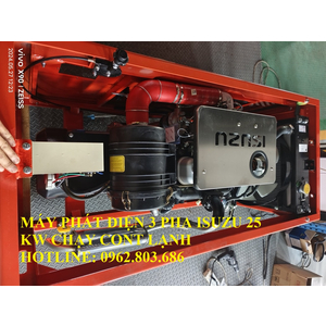 MÁY PHÁT ĐIỆN ISUZU 25 KW CHẠY CONTAINER LẠNH