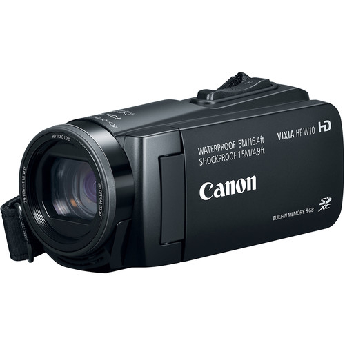 Máy quay Canon Vixia HF W10 Waterproof Camcorder full HD, chống nước, bộ nhớ trong 8GB