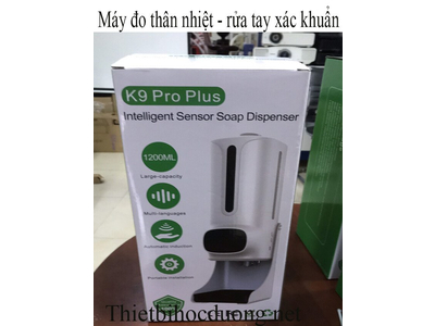 Máy rửa tay xác khuẩn và đo thân nhiệt K9 Pro Plus