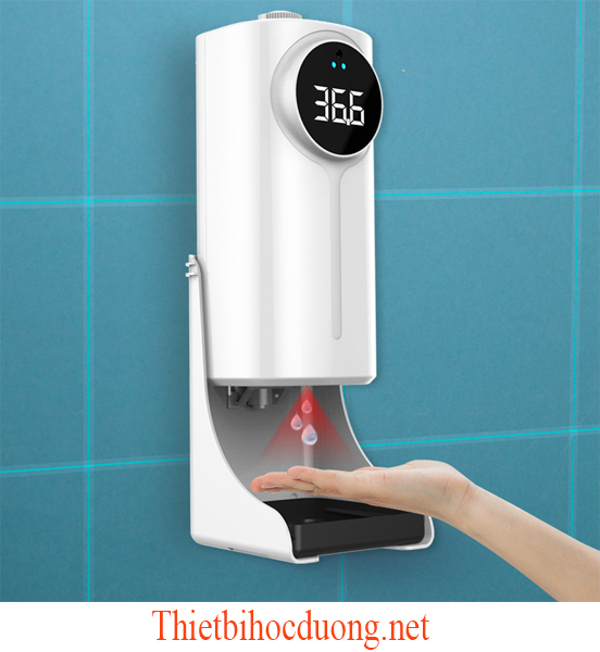 Máy rửa tay, đo thân nhiệt trán và tay 2 in 1