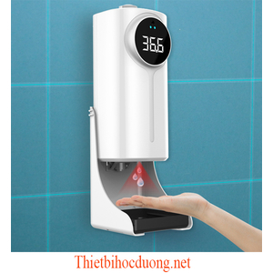 Máy rửa tay, đo thân nhiệt trán và tay 2 in 1