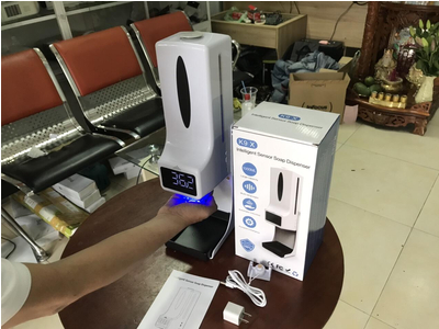 Đo thân nhiệt tự động hàng loạt cho công nhân 2 trong 1