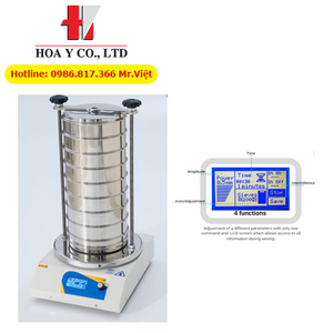 Máy lắc sàng điện từ kỹ thuật số BA200N CISA (digital sieve shaker)