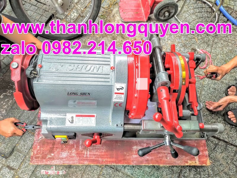 máy tiện ren ống lushun z1t-r4 21-114mm 2 đầu bò