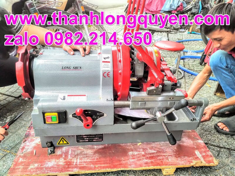 máy tiện ren ống lushun z1t-r4 21-114mm 2 đầu bò