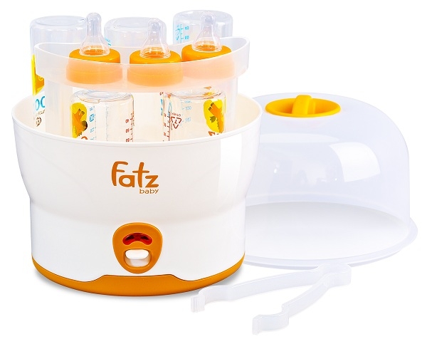 Máy tiệt trùng bình sữa siêu tốc 6 bình không BPA Fatzbaby FB4019SL