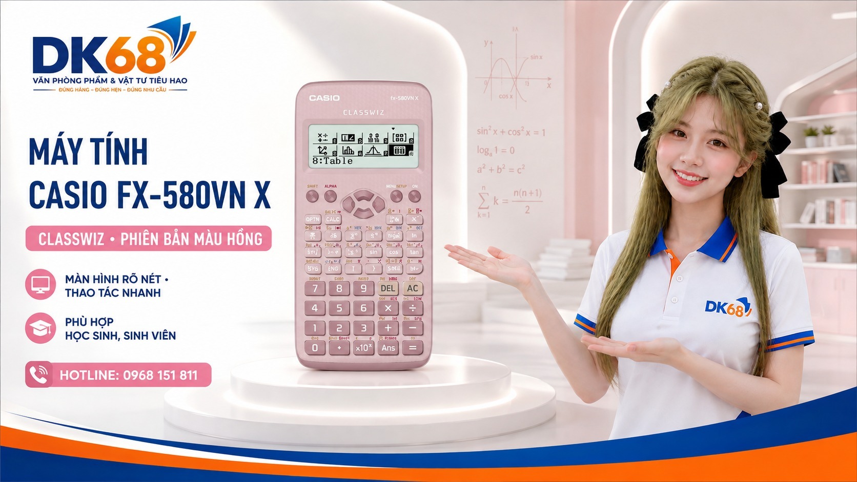 Máy tính Casio FX-580VN đủ mẫu