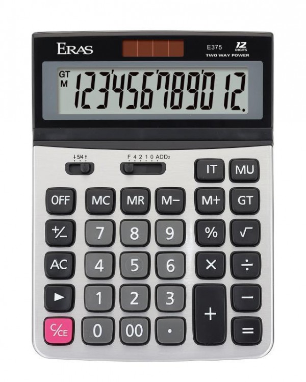 Máy tính văn phòng 12 số Eras E375