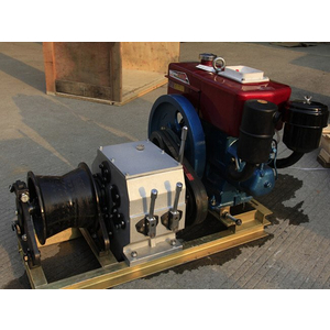 Máy tời cáp động cơ chạy xăng/dầu JM-5