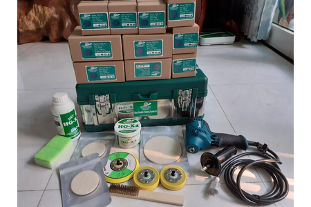 Máy xử lý vết xước trên kính