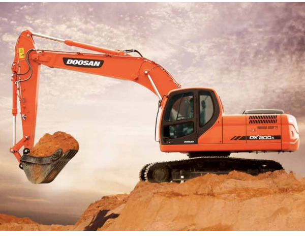 Máy xúc đào doosan bánh xích DX200A